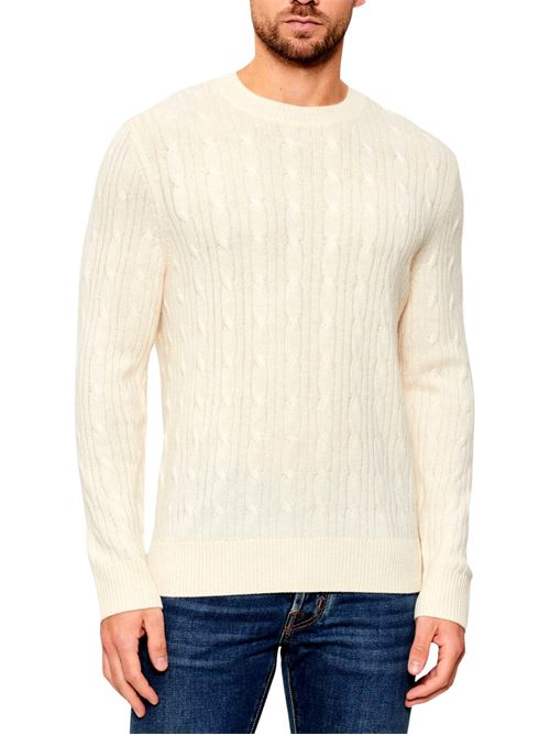 Maglione a trecce in lana e cashmere Hugo Boss | 50549975131